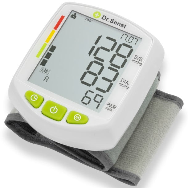 Oberarm-Blutdruckmessgerät mit Sprachausgabe, Arrhythmie-Erkennung und Speicherfunktion