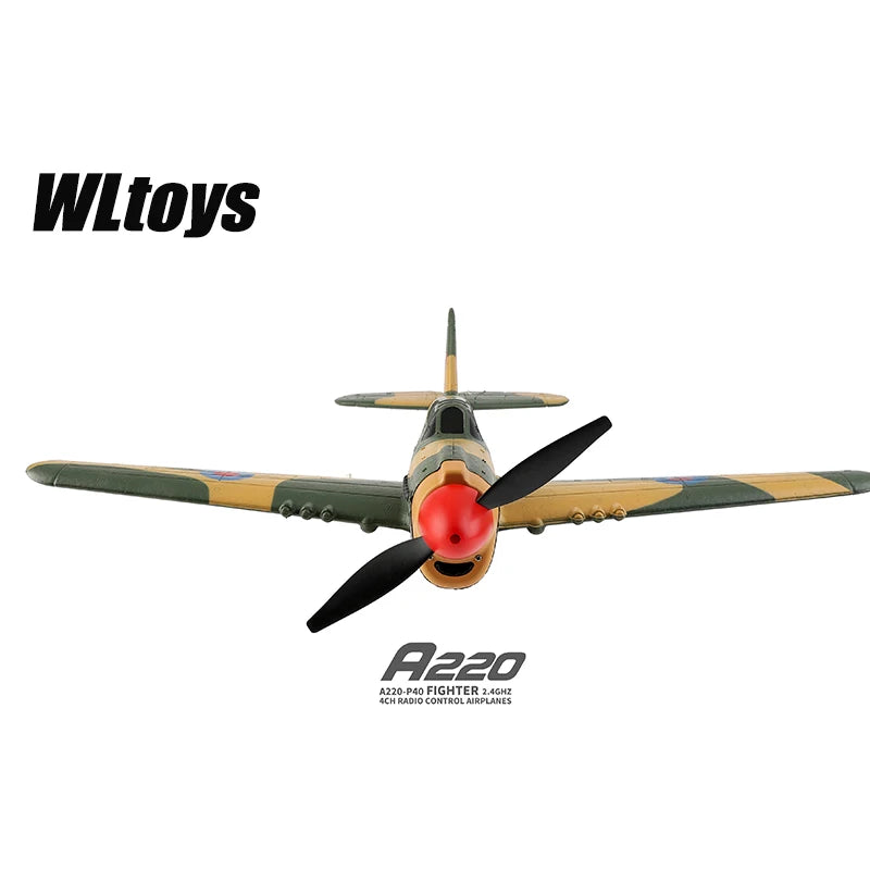 WLtoys A220 A210 A260 2.4G 4Ch 6G/3D Stunt Plane Six Axis RC Fighter RC Airplane Electric Glider Unmanned Aircraft Outdoor Toy