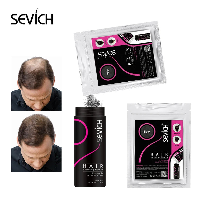 Haar Fasern Haar Gebäude Keratin Pulver Haar Farbe Volumen Produkt Pflege Behandlung Schwarz/Dunkelbraun 300g Refill