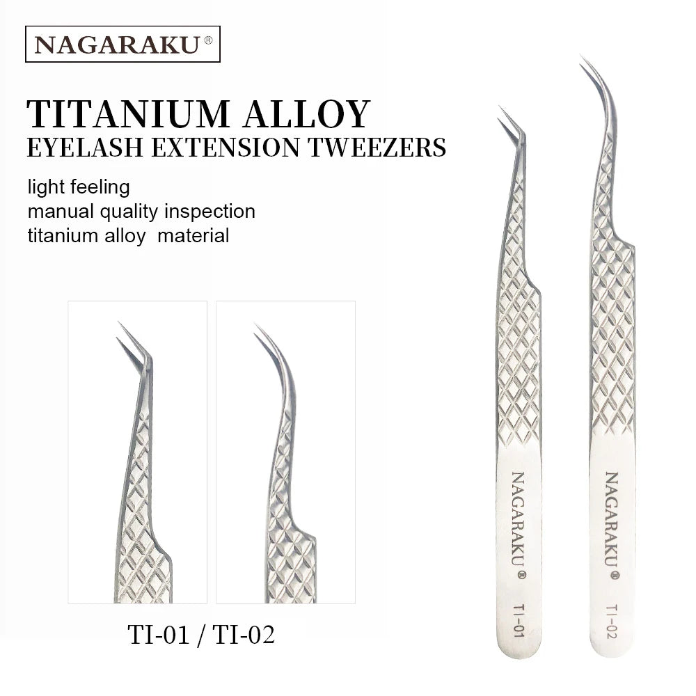 NAGARAKU Wimpernverlängerungspinzette Make-up Edelstahl Wimpern 3D präziser Clip