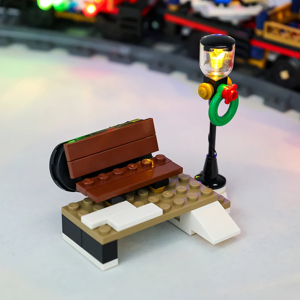 LED-Licht-Kit für Winterurlaub Zug kompatibel mit Weihnachts geschenk Bausteine DIY Spielzeug lampe Set kein Modell