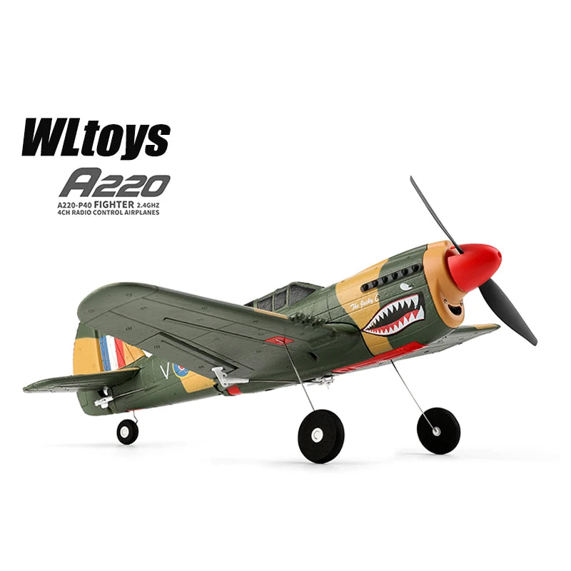 WLtoys A220 A210 A260 2.4G 4Ch 6G/3D Stunt Plane Six Axis RC Fighter RC Airplane Electric Glider Unmanned Aircraft Outdoor Toy