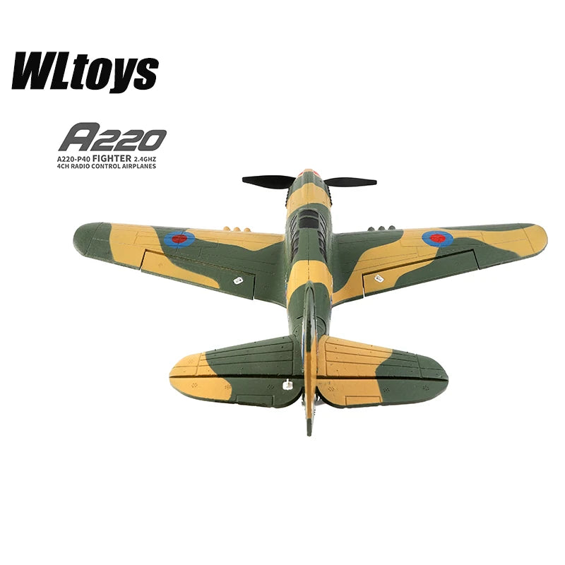WLtoys A220 A210 A260 2.4G 4Ch 6G/3D Stunt Plane Six Axis RC Fighter RC Airplane Electric Glider Unmanned Aircraft Outdoor Toy