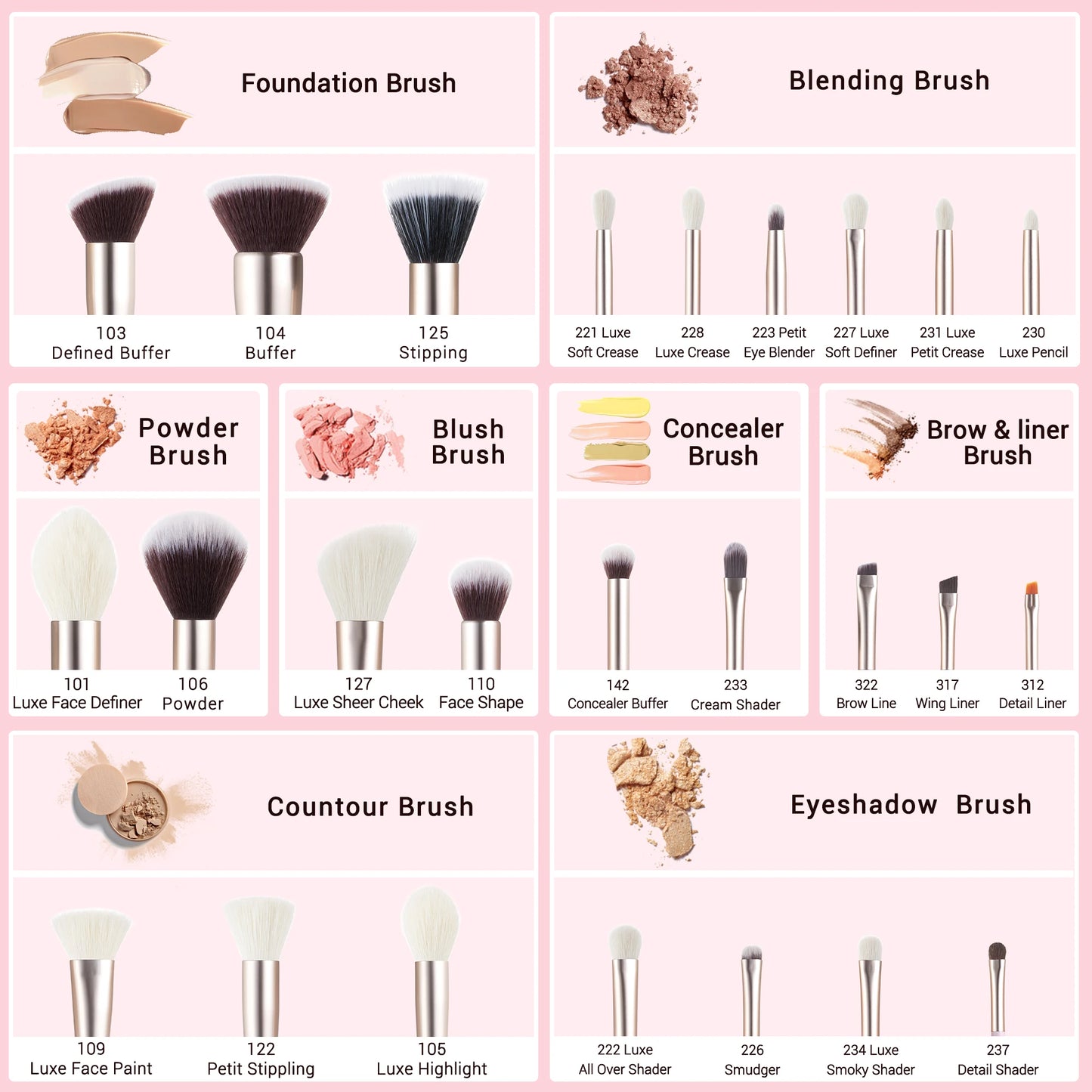Jessup Professionelle Make-Up Pinsel Set 25 stücke Powder Foundation Lidschatten Concealer Rouge Pinsel Make-Up Kosmetische Kits T290