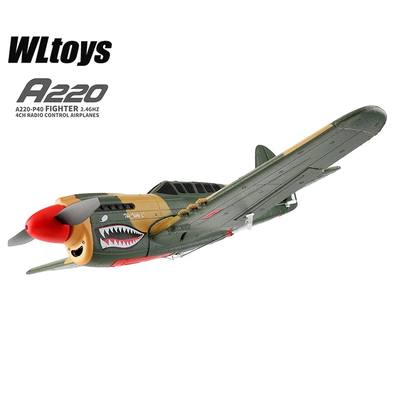 WLtoys A220 A210 A260 2.4G 4Ch 6G/3D Stunt Plane Six Axis RC Fighter RC Airplane Electric Glider Unmanned Aircraft Outdoor Toy