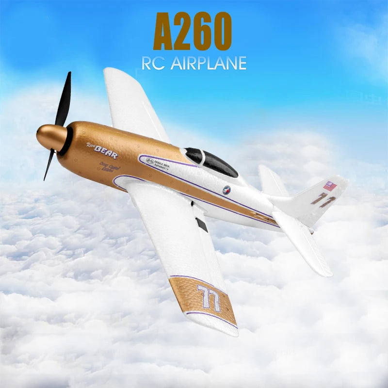 WLtoys A220 A210 A260 2.4G 4Ch 6G/3D Stunt Plane Six Axis RC Fighter RC Airplane Electric Glider Unmanned Aircraft Outdoor Toy