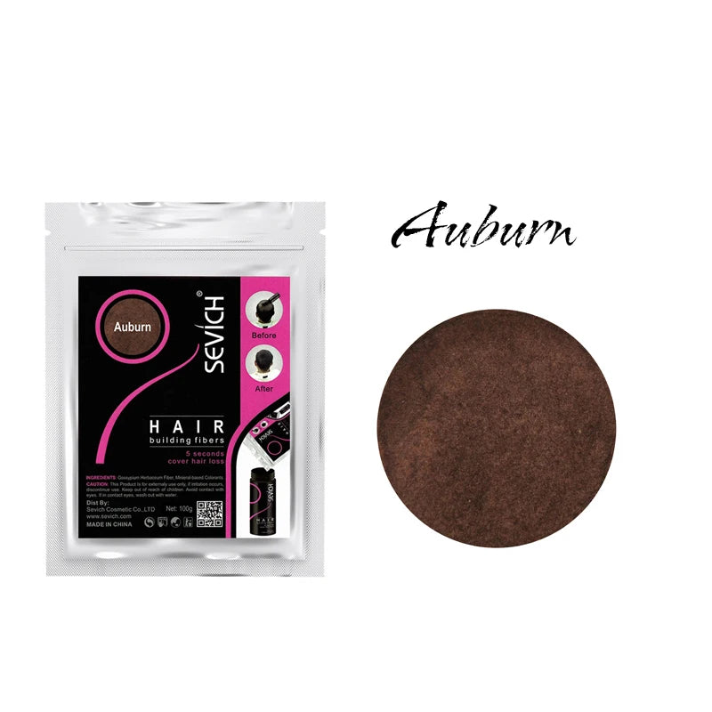 Haar Fasern Haar Gebäude Keratin Pulver Haar Farbe Volumen Produkt Pflege Behandlung Schwarz/Dunkelbraun 300g Refill