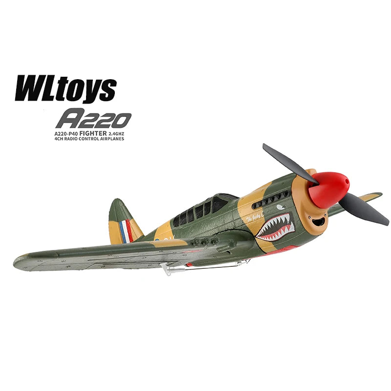 WLtoys A220 A210 A260 2.4G 4Ch 6G/3D Stunt Plane Six Axis RC Fighter RC Airplane Electric Glider Unmanned Aircraft Outdoor Toy