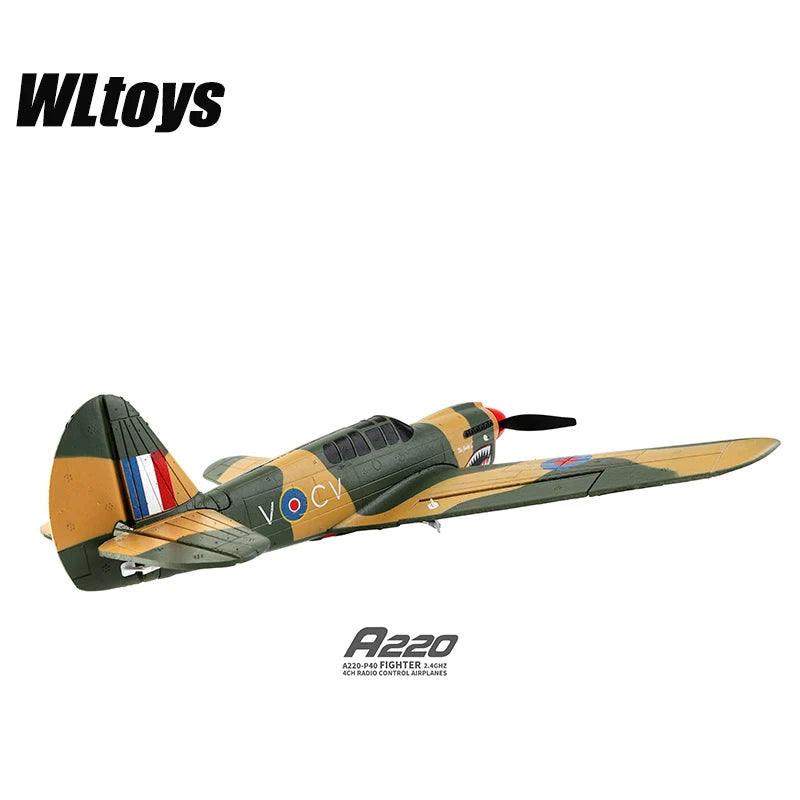 WLtoys A220 A210 A260 2.4G 4Ch 6G/3D Stunt Plane Six Axis RC Fighter RC Airplane Electric Glider Unmanned Aircraft Outdoor Toy