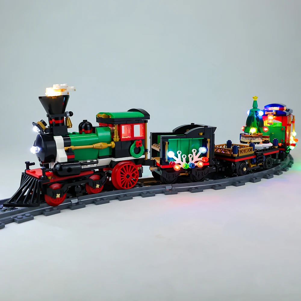 LED-Licht-Kit für Winterurlaub Zug kompatibel mit Weihnachts geschenk Bausteine DIY Spielzeug lampe Set kein Modell