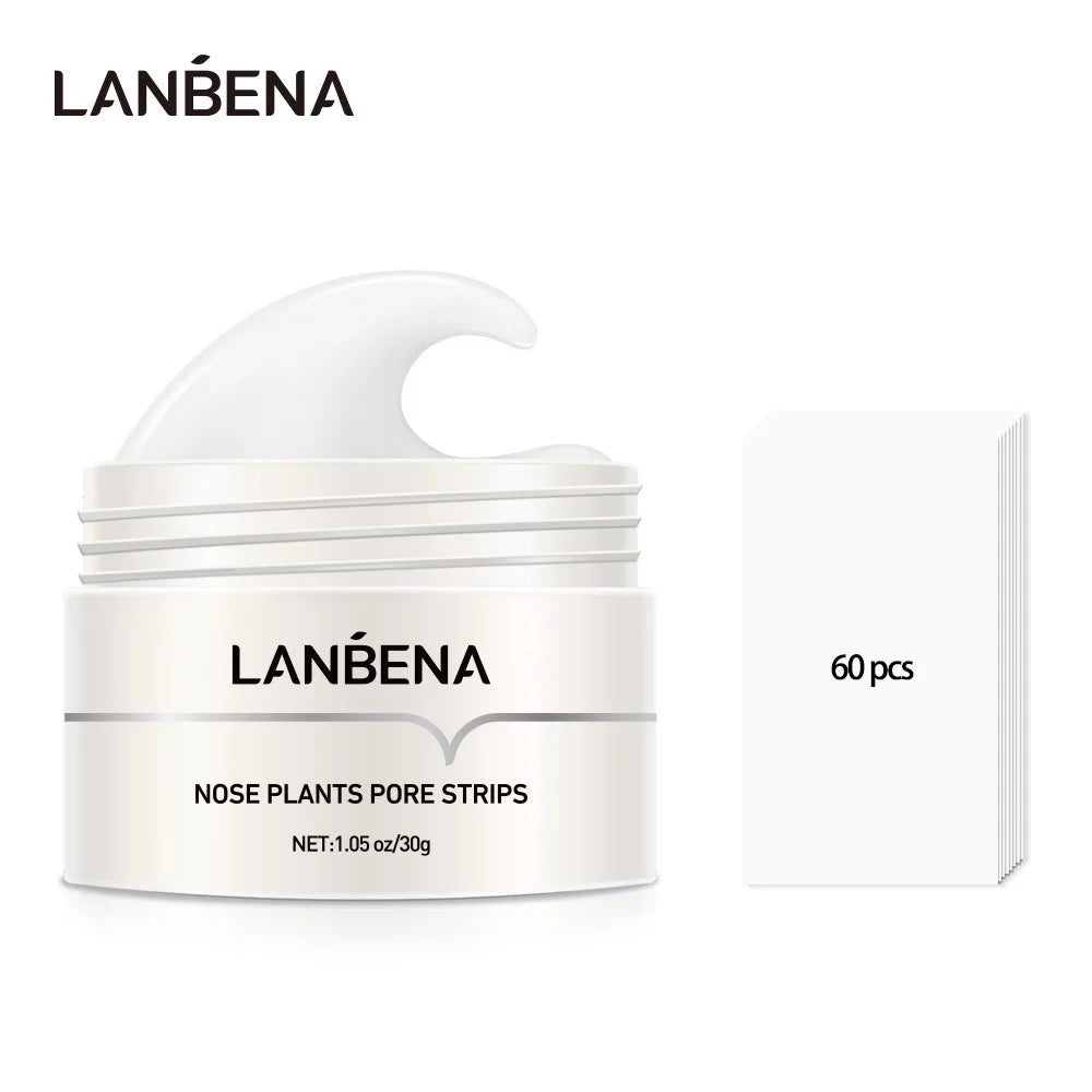 LANBENA Neue Stil Mitesser Entferner Nase Maske Poren Streifen Schwarze Maske Peeling Schwarz Tiefen Reinigung Hautpflege Schönheit Gesundheit