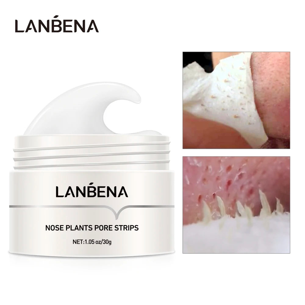 LANBENA Neue Stil Mitesser Entferner Nase Maske Poren Streifen Schwarze Maske Peeling Schwarz Tiefen Reinigung Hautpflege Schönheit Gesundheit