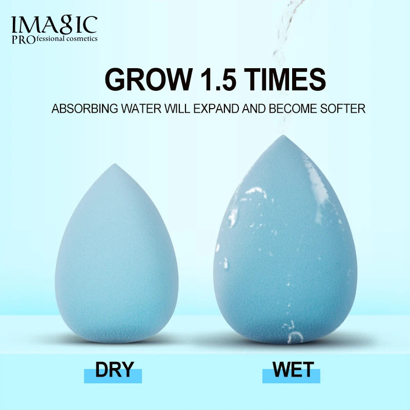 IMAGIC Makeup Sponge 3Pcs Set – Soft Cosmetic Puff for Foundation, Concealer & Cream