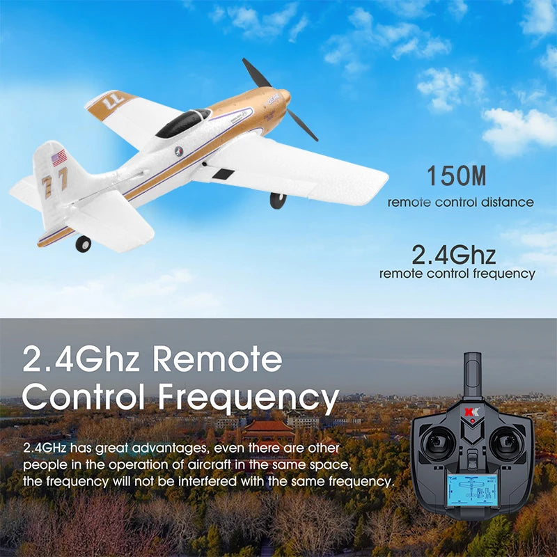 WLtoys A220 A210 A260 2.4G 4Ch 6G/3D Stunt Plane Six Axis RC Fighter RC Airplane Electric Glider Unmanned Aircraft Outdoor Toy