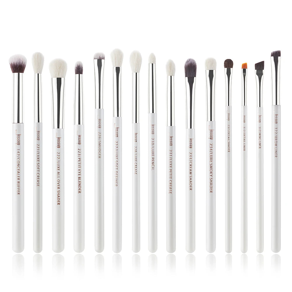 Jessup Make-Up Pinsel Set 15 stücke Make-up Pinsel Tools kit Eye Liner Shader natürliche-synthetische haar Rose Gold/schwarz T157