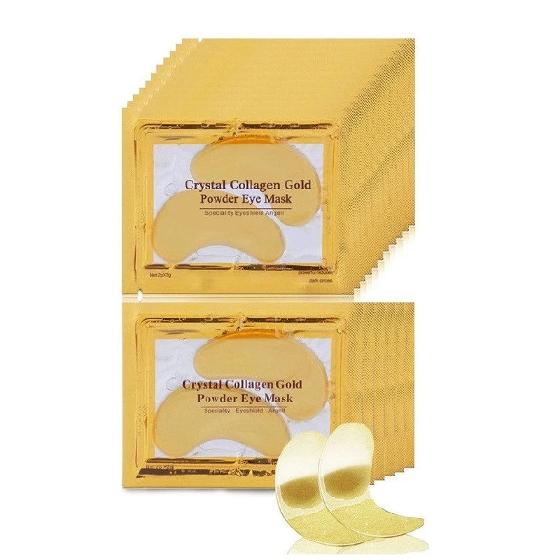 InniCare 40 stücke Schönheit Gold Kristall Kollagen Patches Für Auge Feuchtigkeitsspendende Straffende Augen Maske Koreanische Kosmetik Hautpflege