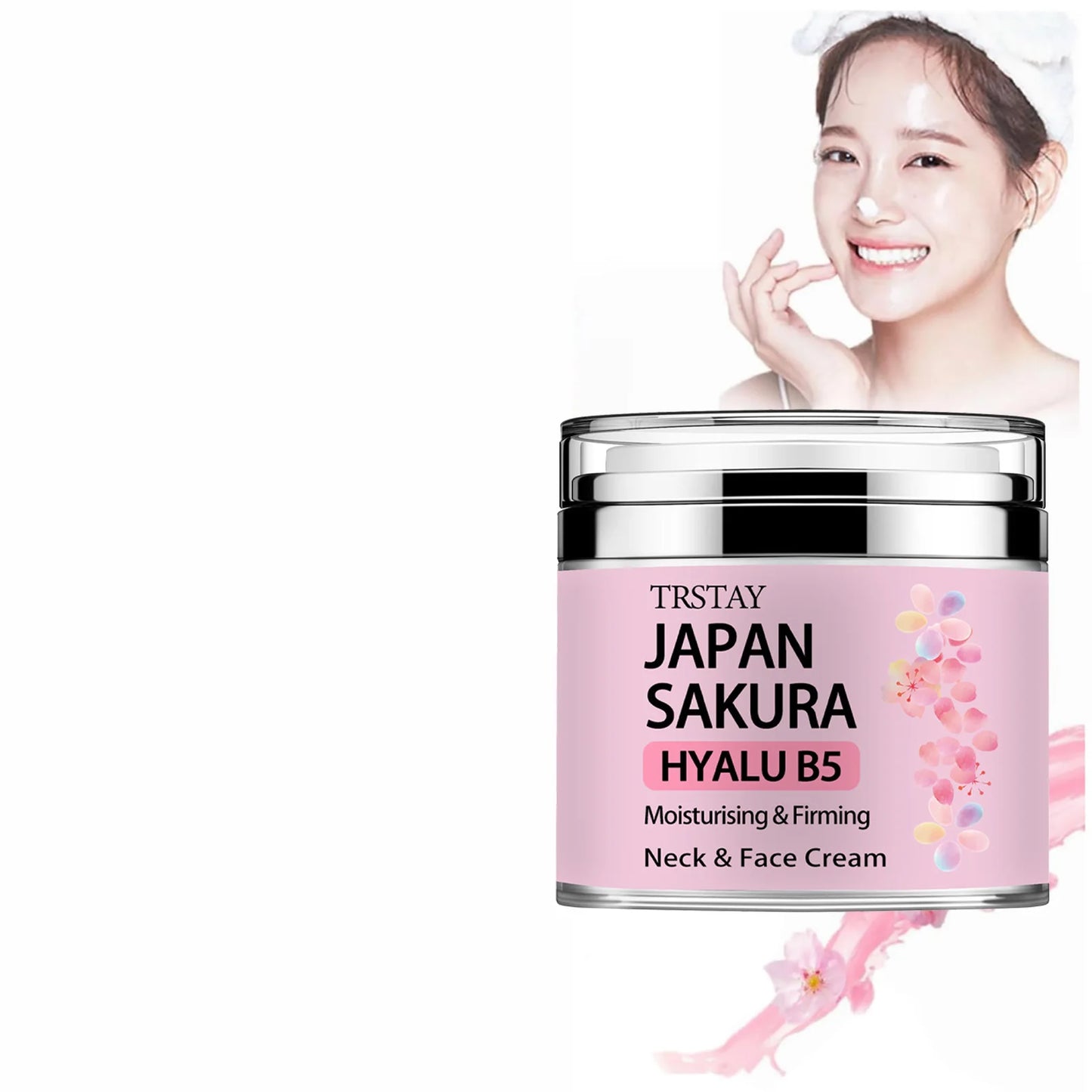 Essence Cream, Sakura Tone Up Cream mit Hyaluronsäure,Japan Sakura