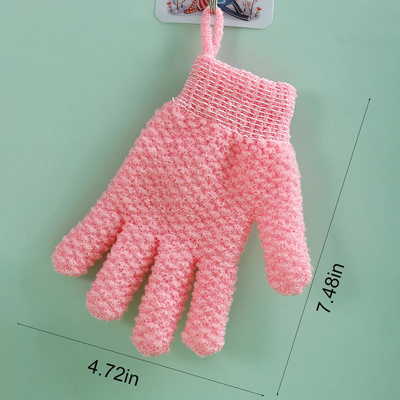 Reiben Handtuch Fünf Finger Dusche Handschuhe Dusche Matt Schlamm Dusche Werkzeuge Frosted Dusche Handtuch Schrubben Werkzeug Dusche Handschuhe 1pc