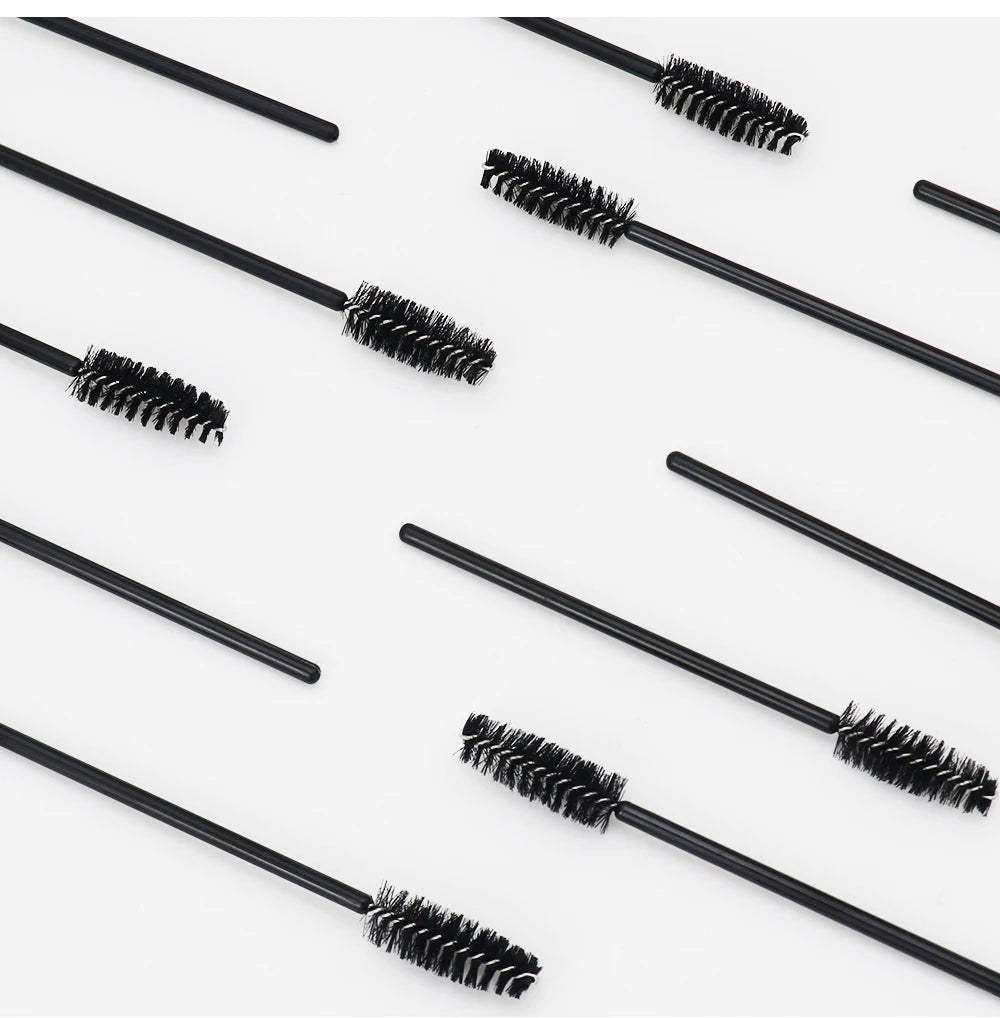 Einweg Kristall Wimpern Augenbrauen Pinsel Wimpern Mascara Zauberstäbe Applikator biegbare 50 Stück