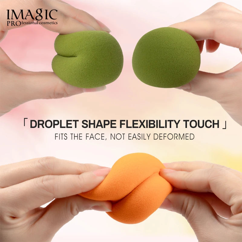 IMAGIC Makeup Sponge 3Pcs Set – Soft Cosmetic Puff for Foundation, Concealer & Cream