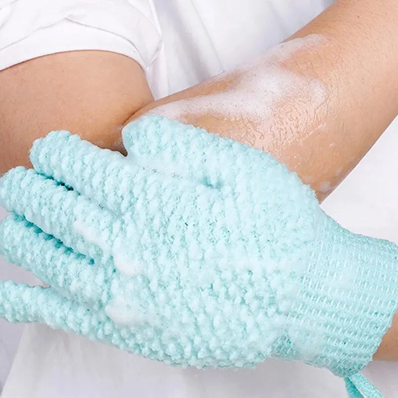 Reiben Handtuch Fünf Finger Dusche Handschuhe Dusche Matt Schlamm Dusche Werkzeuge Frosted Dusche Handtuch Schrubben Werkzeug Dusche Handschuhe 1pc