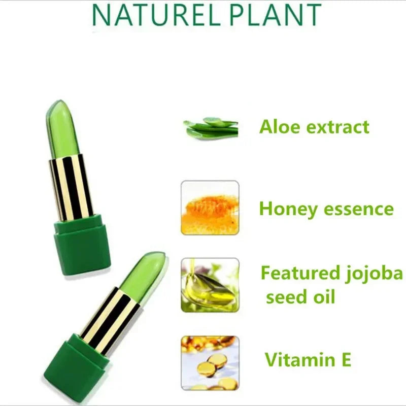 Neue Batom 99% ALOE VERA Natürliche Temperatur Ändern Farbe Gelee Lippenstift Lang Anhaltende Moistourizing Nahrhaft Lip tBalm Make-Up