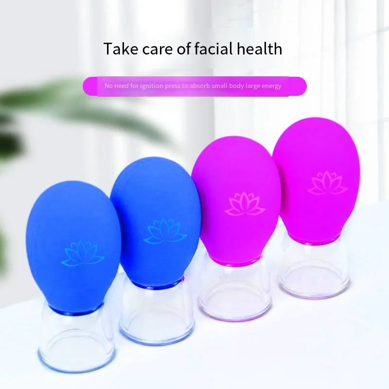 Silikon Schröpfen Massage Tasse Für Körper Gesicht Hals Auge Massage Vakuum Tank Körper Gesichts Pflege Anti-aging Schönheit Werkzeug
