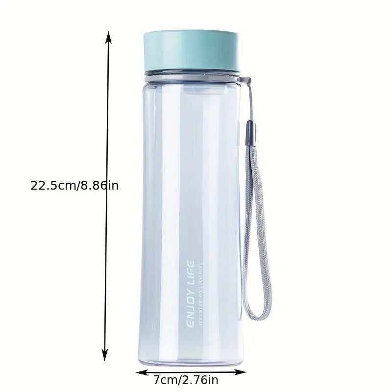 Tragbare Plastik wasser becher Outdoor-Sport wasser becher tragbare Trage seil gerade Tasse Plastik handliche Tasse versiegelte Student