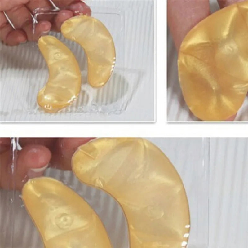 InniCare 40 stücke Schönheit Gold Kristall Kollagen Patches Für Auge Feuchtigkeitsspendende Straffende Augen Maske Koreanische Kosmetik Hautpflege