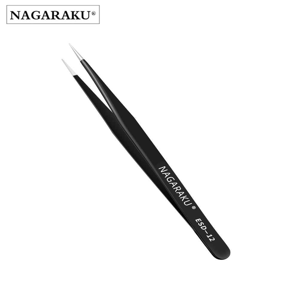 NAGARAKU Wimpernverlängerungspinzette Make-up Edelstahl Wimpern 3D präziser Clip