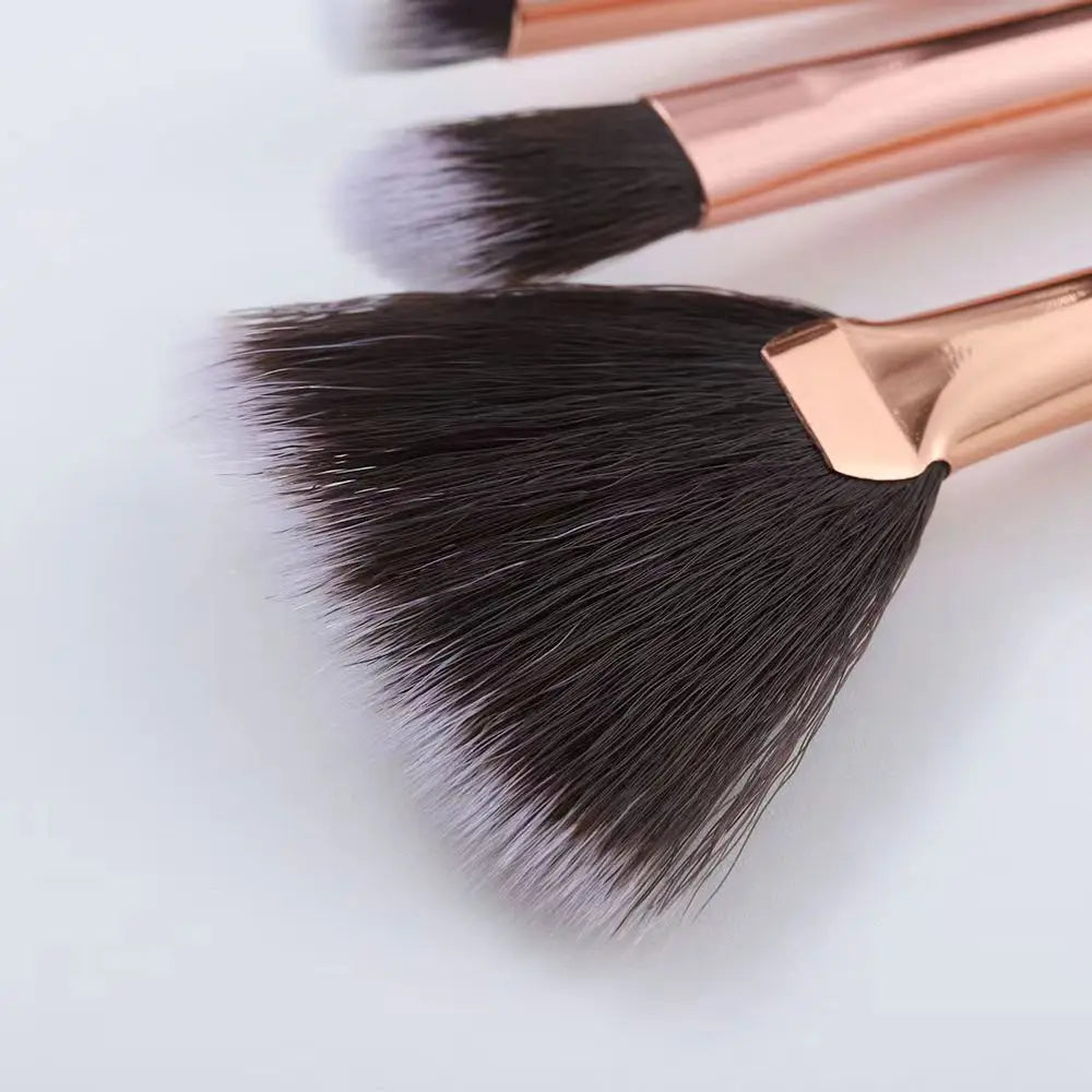 Marmor Make-up Pinsel Set – Puder, Lidschatten, Wimpern & Fan Pinsel 15 Stück