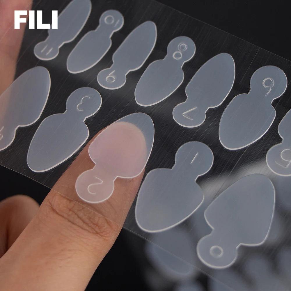 Fili Dual Forms Nagel verlängerung bildet Kit UV Gel Top Form für Mandel Französisch Sarg Falsche Nagel Maniküre Quick Building System Tipps