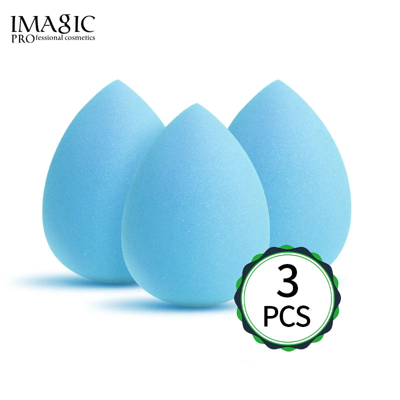 IMAGIC Makeup Sponge 3Pcs Set – Soft Cosmetic Puff for Foundation, Concealer & Cream