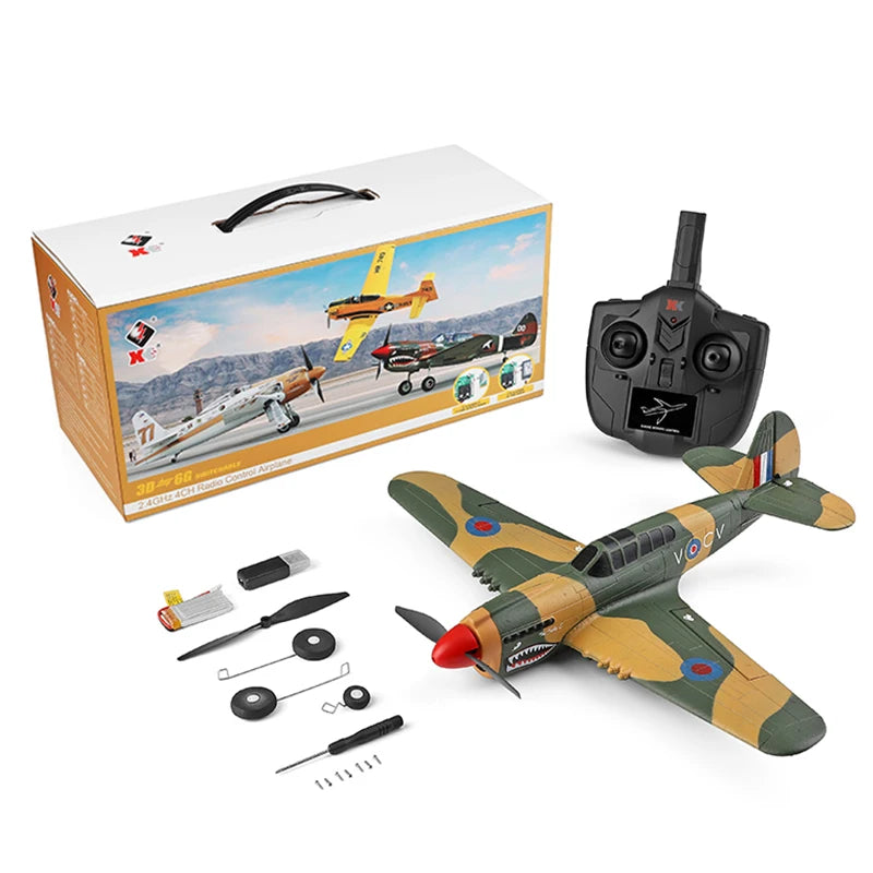 WLtoys A220 A210 A260 2.4G 4Ch 6G/3D Stunt Plane Six Axis RC Fighter RC Airplane Electric Glider Unmanned Aircraft Outdoor Toy