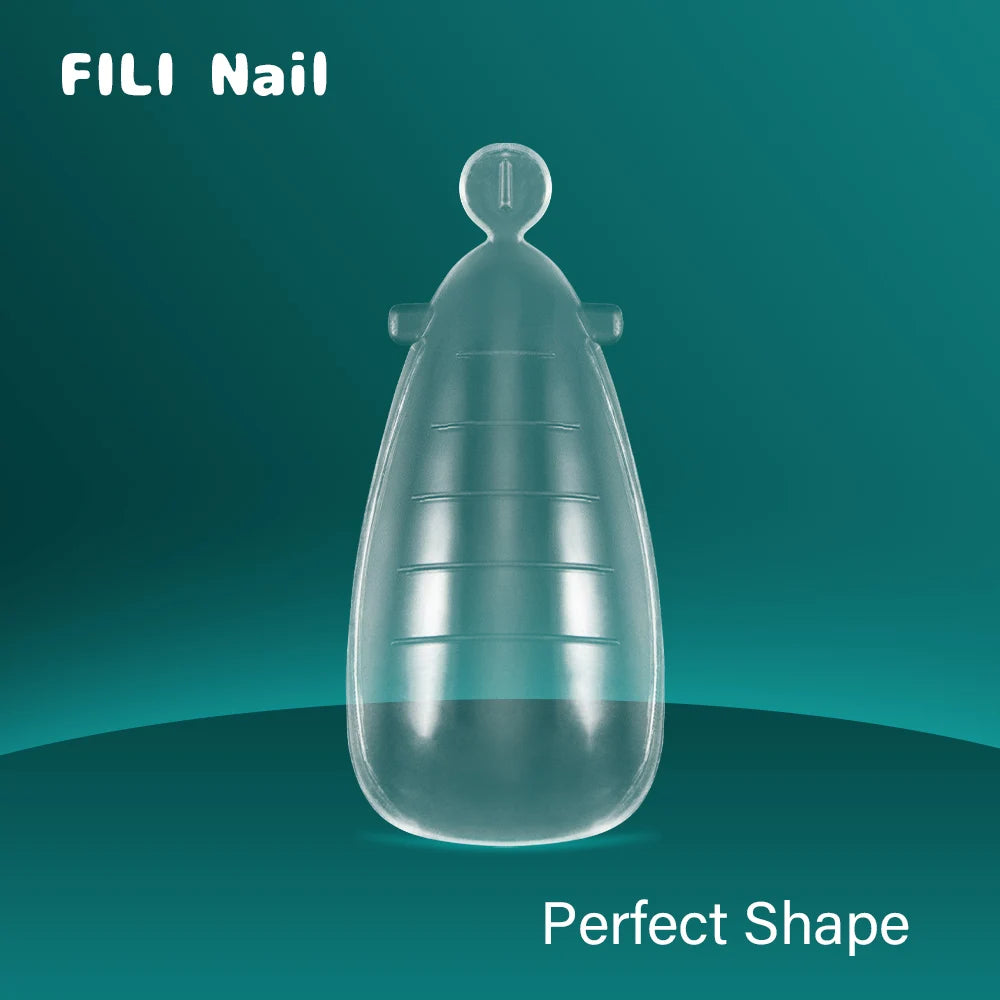 Fili Dual Forms Nagel verlängerung bildet Kit UV Gel Top Form für Mandel Französisch Sarg Falsche Nagel Maniküre Quick Building System Tipps