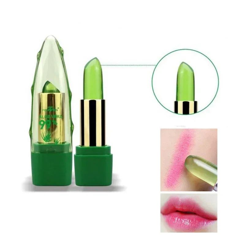 Neue Batom 99% ALOE VERA Natürliche Temperatur Ändern Farbe Gelee Lippenstift Lang Anhaltende Moistourizing Nahrhaft Lip tBalm Make-Up