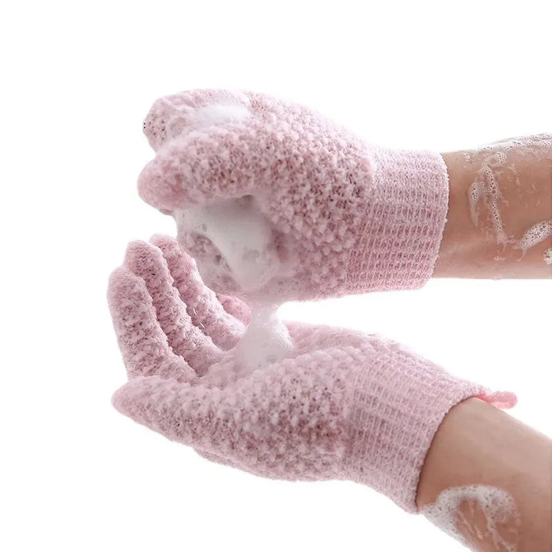 Reiben Handtuch Fünf Finger Dusche Handschuhe Dusche Matt Schlamm Dusche Werkzeuge Frosted Dusche Handtuch Schrubben Werkzeug Dusche Handschuhe 1pc