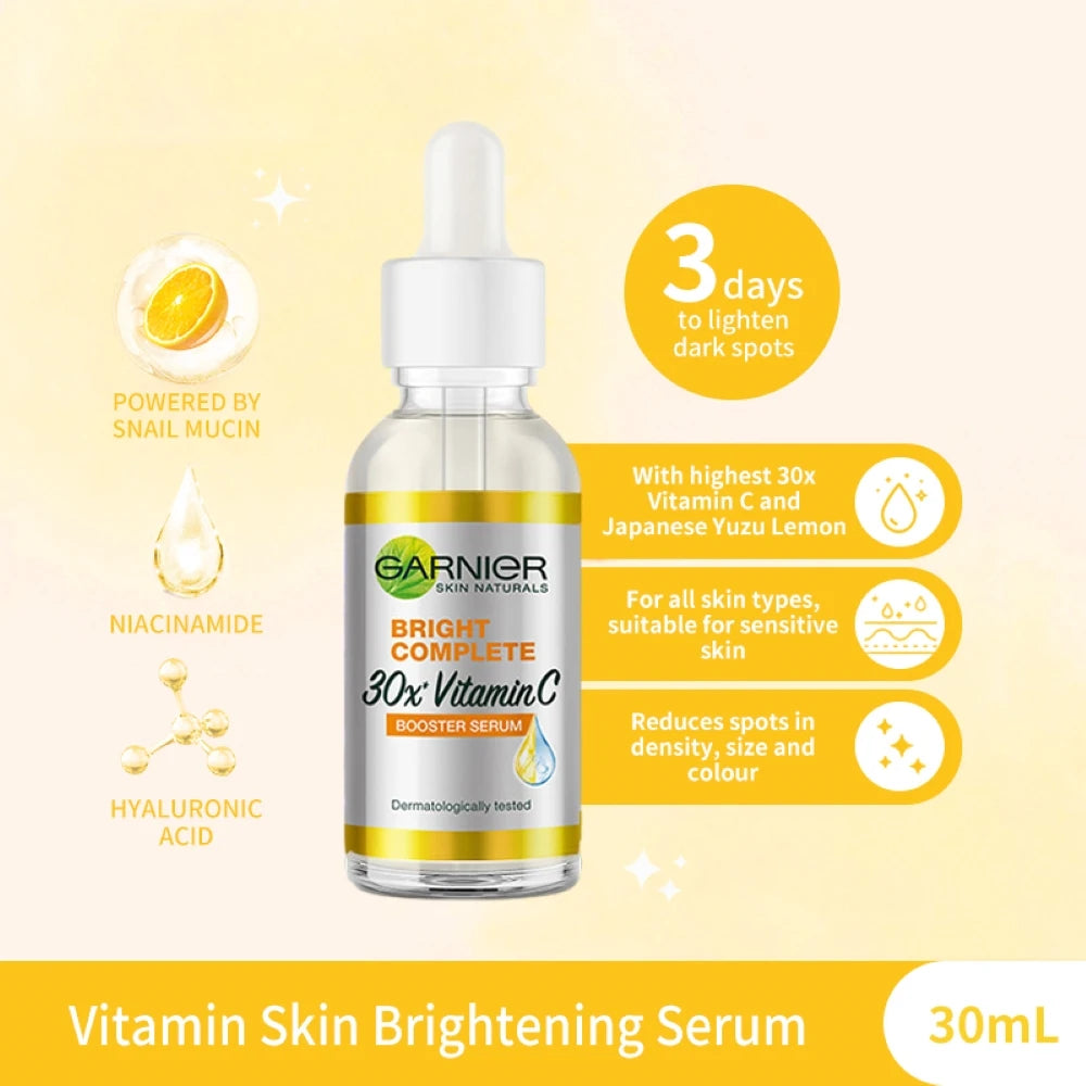 Serum hell komplett 30x Vitamin C Niacin amid Booster Serum Garnier