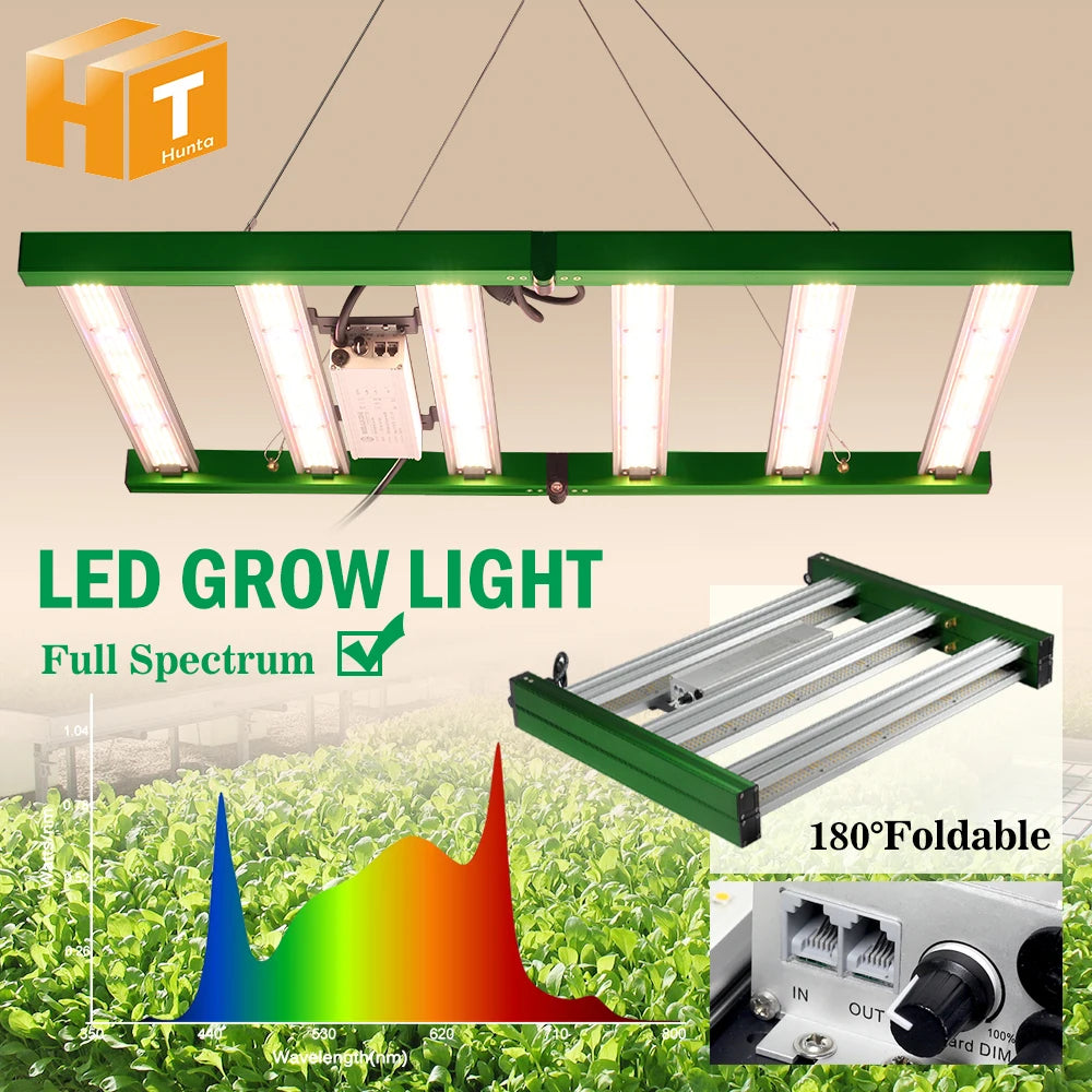 Faltbares Vollspektrum-LED-Wachstumslicht 240 W 320 W 400 W SMD3030 für Zimmerpflanzen, Wachstumslicht, Gewächshaus, Gemüse, Blume