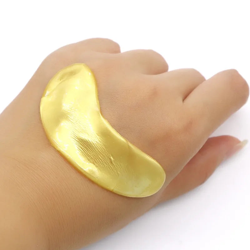 InniCare 40 stücke Schönheit Gold Kristall Kollagen Patches Für Auge Feuchtigkeitsspendende Straffende Augen Maske Koreanische Kosmetik Hautpflege