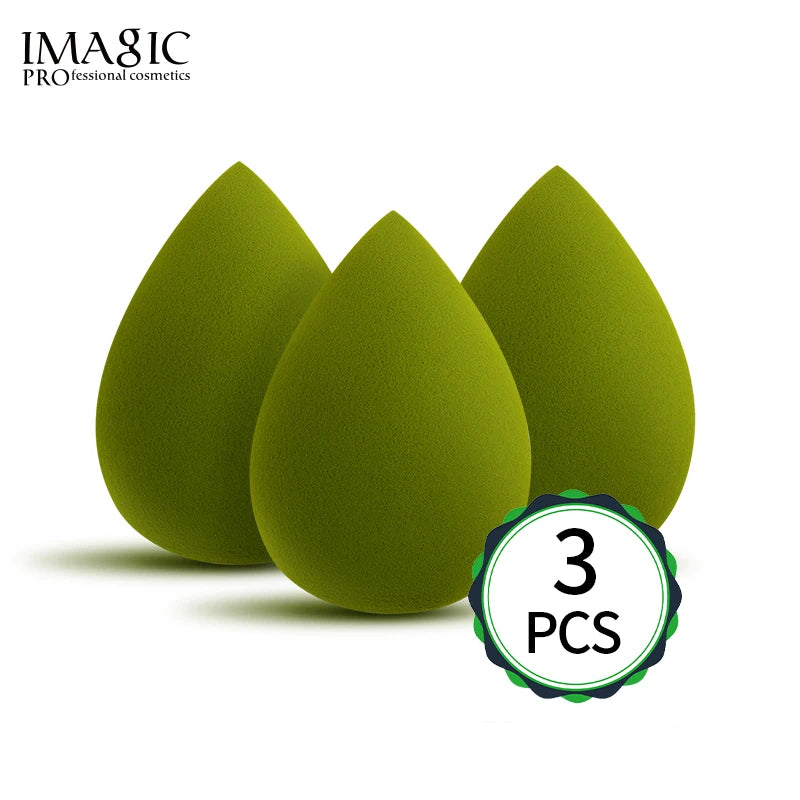 IMAGIC Makeup Sponge 3Pcs Set – Soft Cosmetic Puff for Foundation, Concealer & Cream
