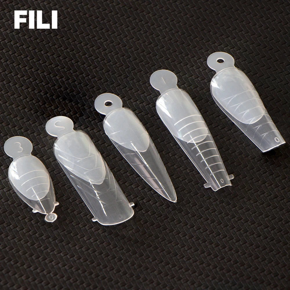 Fili Dual Forms Nagel verlängerung bildet Kit UV Gel Top Form für Mandel Französisch Sarg Falsche Nagel Maniküre Quick Building System Tipps