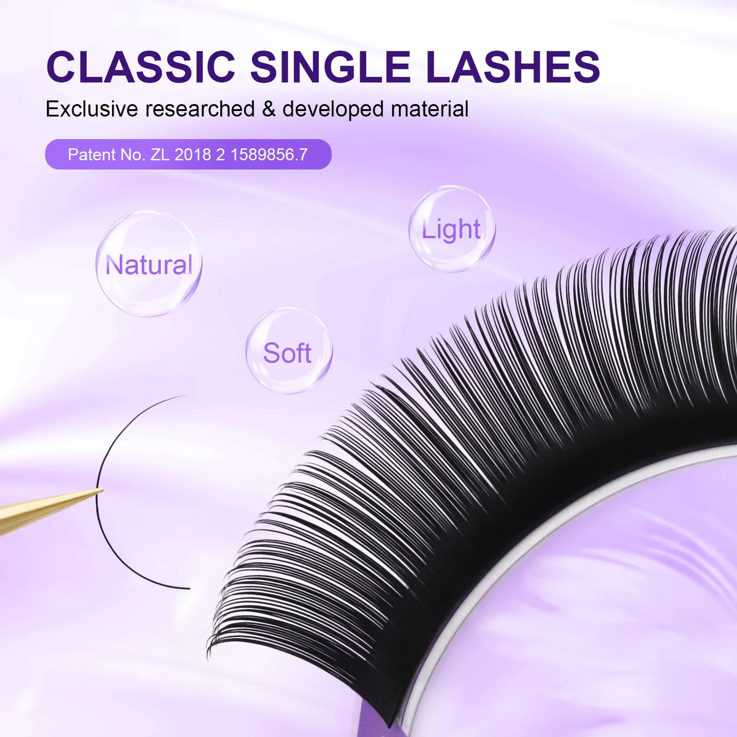 Nagaraku alle Größe 6 Fall c d Curl Faux Nerz Wimpern Verlängerung einzelne Wimpern künstliche gefälschte falsche Wimpern bilden