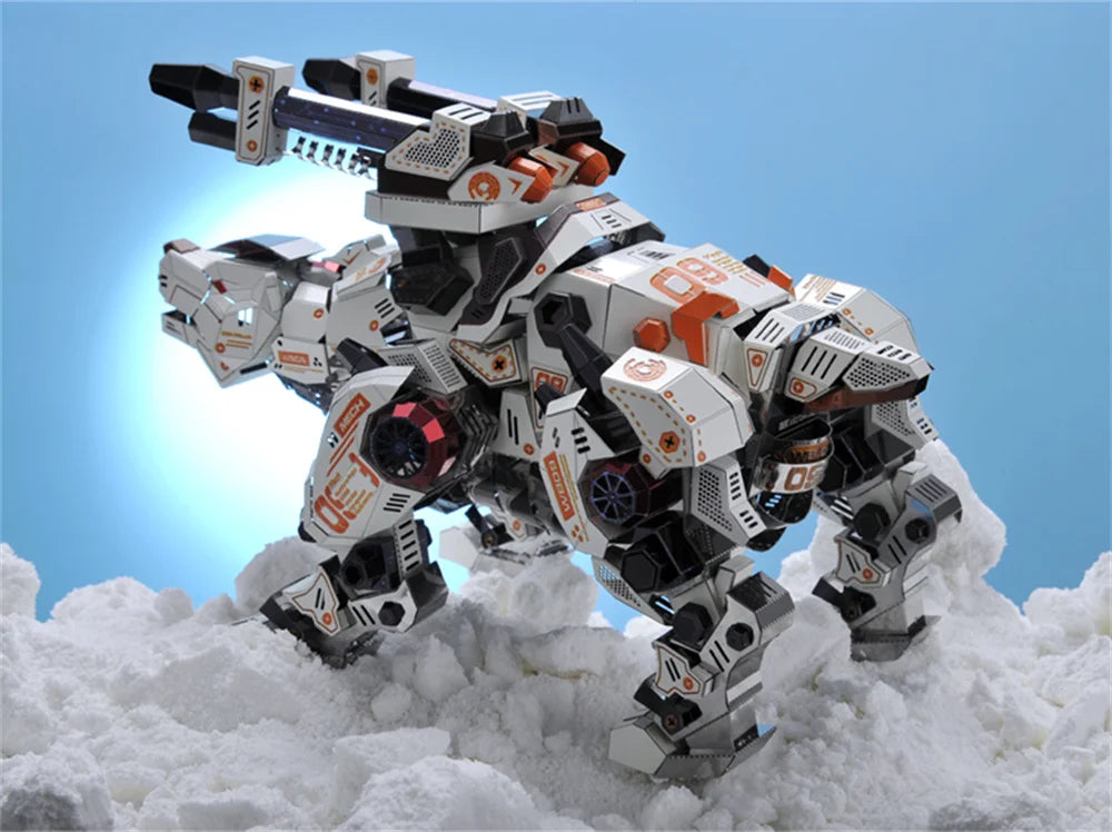Microworld 3D Metall Puzzle Spiel Mechanische Eisbär Modell Bunte Tier DIY Puzzle Spielzeug Geburtstag Weihnachten Geschenke Für Erwachsene