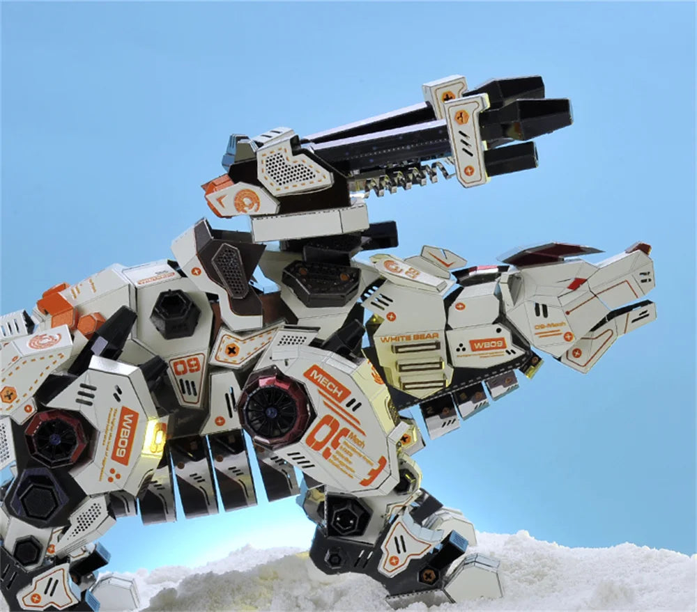 Microworld 3D Metall Puzzle Spiel Mechanische Eisbär Modell Bunte Tier DIY Puzzle Spielzeug Geburtstag Weihnachten Geschenke Für Erwachsene