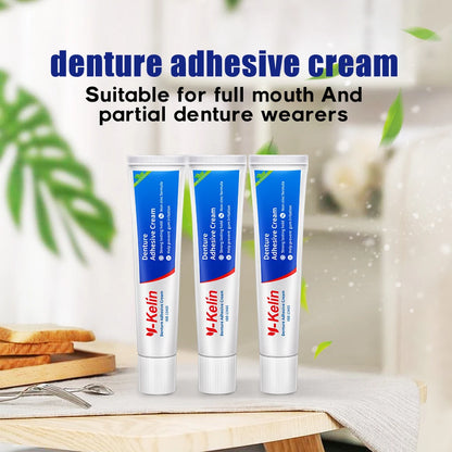 Y-Kelin Prothese Adhesive Creme 120 Gramm (40g * 3 Packs) starke Dentadura Prothese Zähne GlueRemovable Falsche Ältere Geschenk