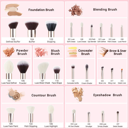 Jessup Professionelle Make-Up Pinsel Set 25 stücke Powder Foundation Lidschatten Concealer Rouge Pinsel Make-Up Kosmetische Kits T290