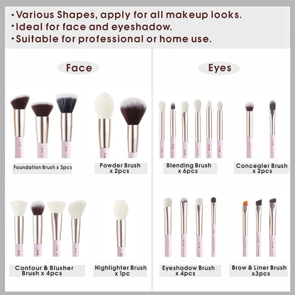 Jessup Professionelle Make-Up Pinsel Set 25 stücke Powder Foundation Lidschatten Concealer Rouge Pinsel Make-Up Kosmetische Kits T290