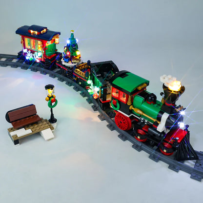 LED-Licht-Kit für Winterurlaub Zug kompatibel mit Weihnachts geschenk Bausteine DIY Spielzeug lampe Set kein Modell