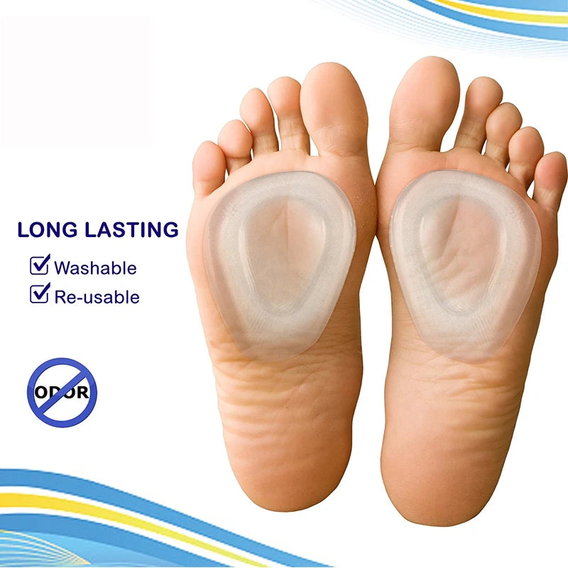 Tcare 1Pair Ball of Foot Cushions Foot Care Inserts Insoles Support Neuroma Runners Metatarsalgia Gel Pad Rapid Foot Pain Relief